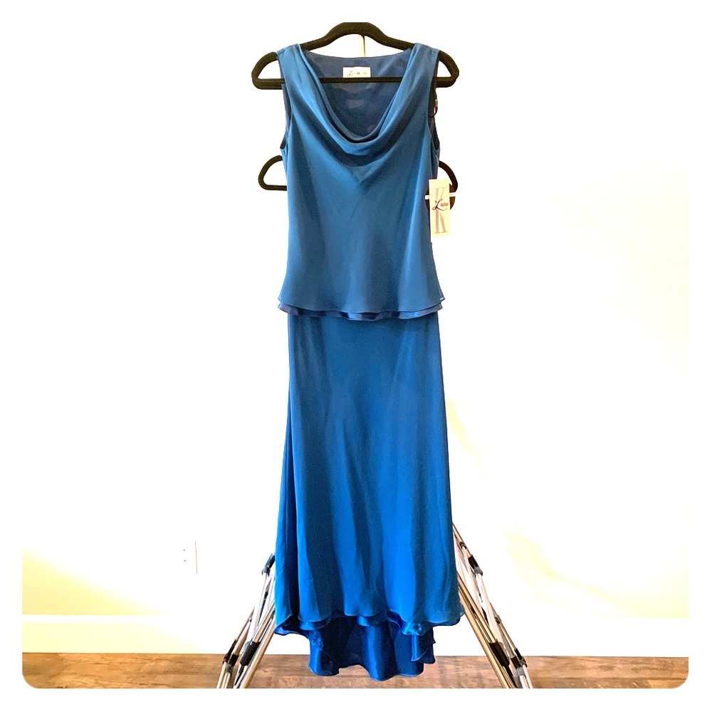 Blue 2 Piece Formal/Evening Gown.